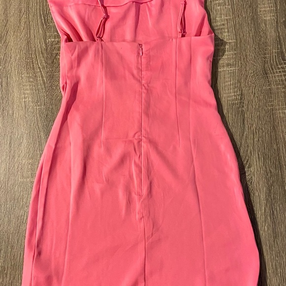 NWOT UO Mallory Cowl Neck Slip Dress xs urban outfitters pink new flattering - Picture 10 of 12